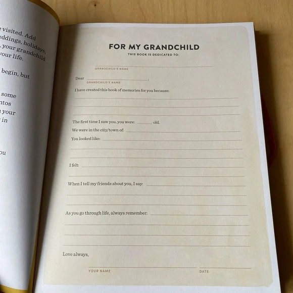 Chronicle Books Memories for My Grandchild a journal - Picture 5 of 5